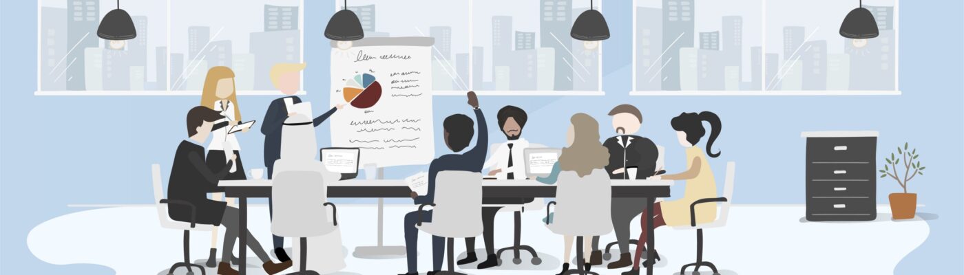 Illustration drawing style of business people collection